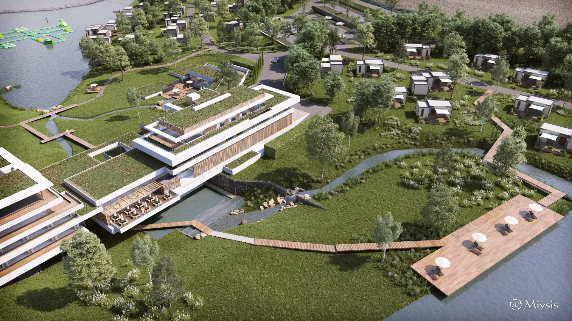 Vue 3d de l'établissement - Hôtel 4 étoiles Luxembourg - Anatura Luxembourg