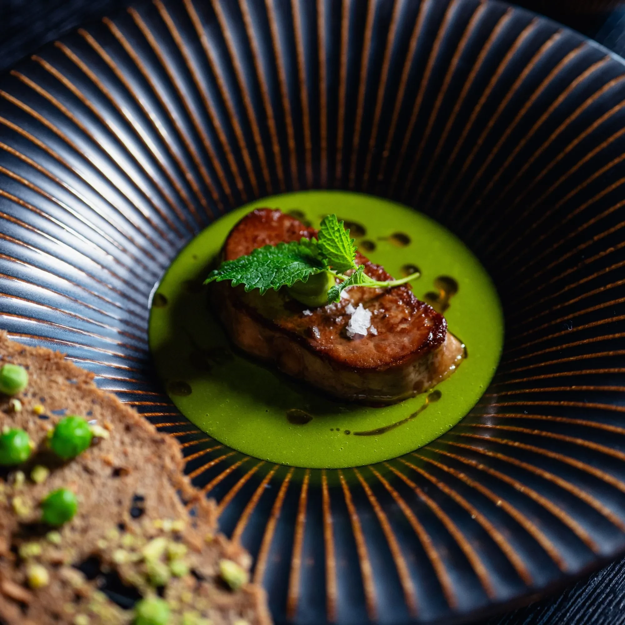 Entrée au restaurant SENSA - Yves Mattagne